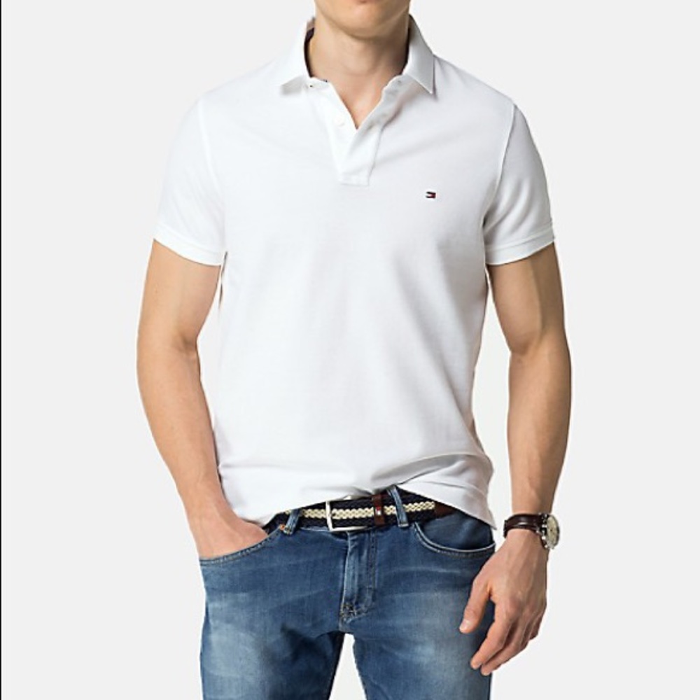 Men’s Tommy polo white shirt